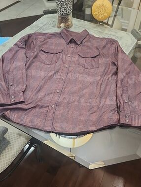 Prana Sabbatical Long Sleeve Colar Shirt XL Upf 30 Like New